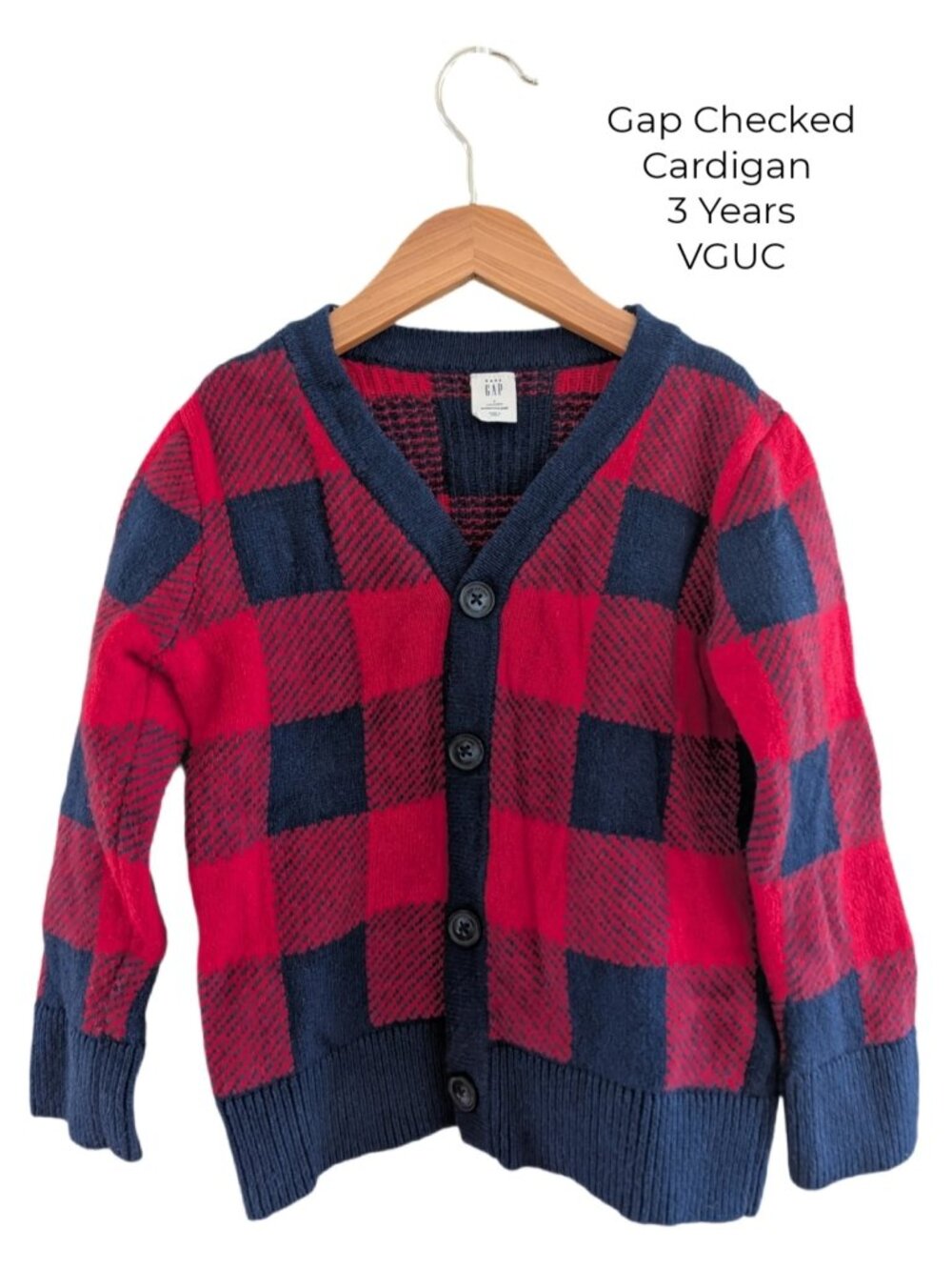 Gap Checked Cardigan  3T kids clothing